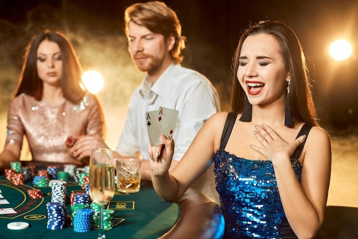 Live dealer game result showing final cards and payout calculation